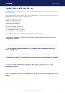 Free Poetry Track Sheet | Grade 4 | ELA | BookFlik