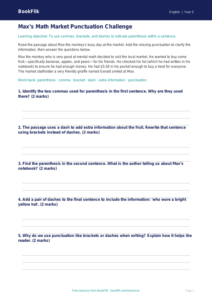 Free Punctuation Track Sheet | Grade 4 | ELA | BookFlik
