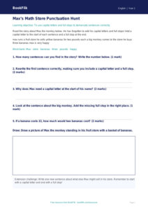 Free Punctuation Track Sheet | Kindergarten | ELA | BookFlik