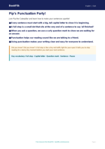Free Punctuation Poster | Pre-K | ELA | BookFlik