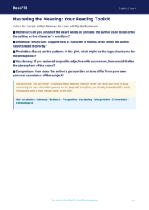 Free Reading Comprehension Poster | Grade 3 | ELA | BookFlik