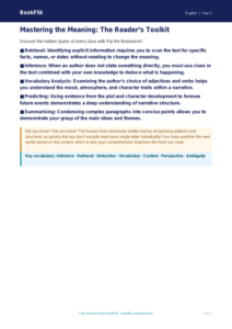Free Reading Comprehension Poster | Grade 4 | ELA | BookFlik