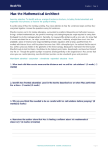 Free Sentence Structure Comprehension | Grade 3 | ELA | BookFlik