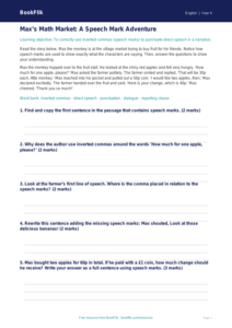 Free Speech Marks Track Sheet | Grade 3 | ELA | BookFlik