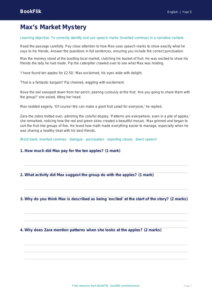 Free Speech Marks Comprehension | Grade 4 | ELA | BookFlik