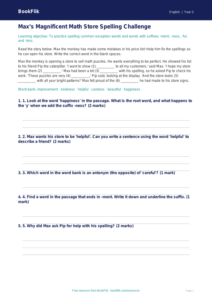 Free Spelling Track Sheet | Grade 1 | ELA | BookFlik