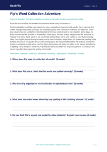 Free Spelling Comprehension | Grade 2 | ELA | BookFlik