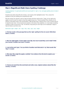 Free Spelling Track Sheet | Grade 2 | ELA | BookFlik