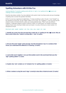 Free Spelling Track Sheet | Grade 4 | ELA | BookFlik