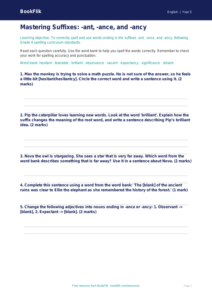 Free Spelling Worksheet | Grade 4 | ELA | BookFlik