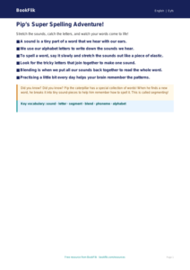 Free Spelling Poster | Pre-K | ELA | BookFlik