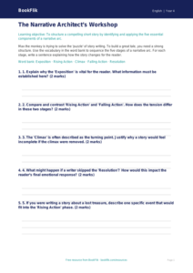 Free Stories Activity Sheet | Grade 3 | ELA | BookFlik