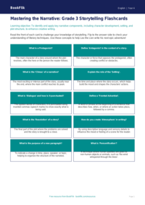 Free Stories Flashcards | Grade 3 | ELA | BookFlik