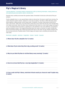 Free Stories Comprehension | Kindergarten | ELA | BookFlik