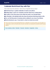 Free World Book Day Poster | Grade 1 | ELA | BookFlik