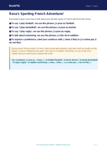Free Sports Poster | Grade 4 | French | BookFlik