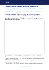 Free Biomes Drawing Sheet | Grade 3 | Geography | BookFlik