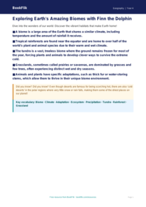 Free Biomes Poster | Grade 3 | Geography | BookFlik