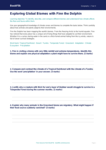 Free Biomes Worksheet | Grade 3 | Geography | BookFlik
