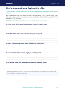 Free Biomes Template | Pre-K | Geography | BookFlik