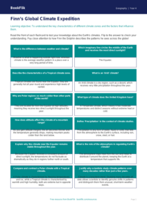 Free Climate Flashcards | Grade 3 | Geography | BookFlik