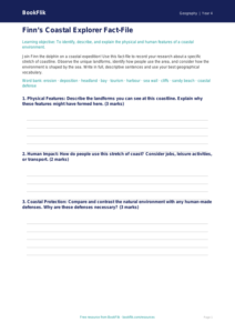 Free Coasts Template | Grade 3 | Geography | BookFlik