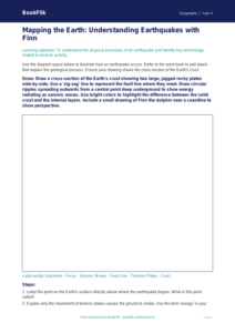 Free Earthquakes Drawing Sheet | Grade 3 | Geography | BookFlik