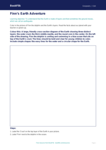 Free Earthquakes Colouring Page | Pre-K | Geography | BookFlik