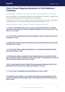 Free Grid References Quiz | Grade 3 | Geography | BookFlik