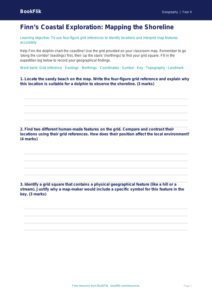 Free Grid References Template | Grade 3 | Geography | BookFlik