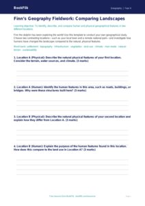 Free Human And Physical Geography Template | Grade 3 | Geography | BookFlik