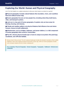 Free Human And Physical Geography Poster | Grade 4 | Geography | BookFlik