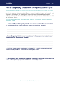 Free Human And Physical Geography Template | Grade 4 | Geography | BookFlik