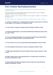 Free Map Skills Quiz | Grade 3 | Geography | BookFlik