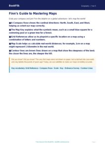 Free Map Skills Poster | Grade 4 | Geography | BookFlik