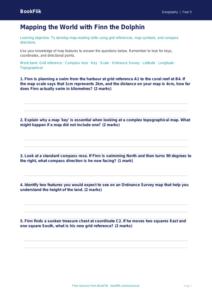 Free Map Skills Worksheet | Grade 4 | Geography | BookFlik
