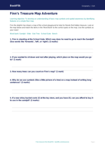 Free Map Skills Activity Sheet | Pre-K | Geography | BookFlik