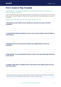 Free Map Skills Template | Pre-K | Geography | BookFlik