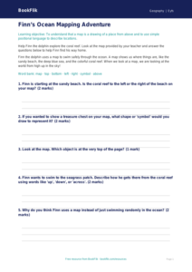 Free Map Skills Worksheet | Pre-K | Geography | BookFlik