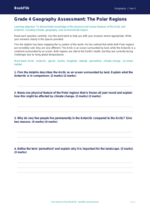 Free Polar Regions Assessment | Grade 4 | Geography | BookFlik