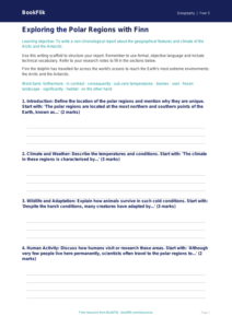 Free Polar Regions Writing Frame | Grade 4 | Geography | BookFlik