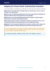 Free Population Poster | Grade 3 | Geography | BookFlik