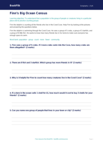 Free Population Worksheet | Pre-K | Geography | BookFlik