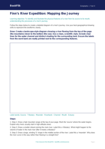 Free Rivers Drawing Sheet | Grade 3 | Geography | BookFlik