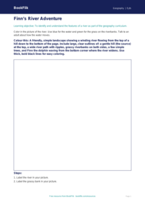 Free Rivers Colouring Page | Pre-K | Geography | BookFlik