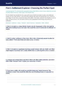 Free Settlements Activity Sheet | Grade 3 | Geography | BookFlik