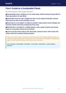 Free Sustainability Poster | Grade 3 | Geography | BookFlik