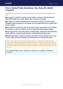 Free Trade Poster | Grade 3 | Geography | BookFlik