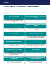Free Ancient Greece Flashcards | Grade 3 | History | BookFlik