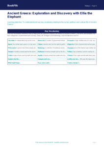 Free Ancient Greece Word Mat | Grade 3 | History | BookFlik